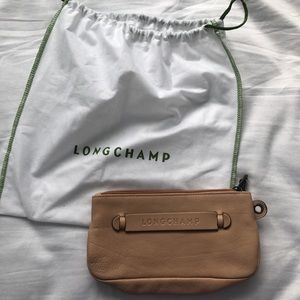 Leather Longchamp Clutch